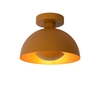 Lucide Siemon Semi-Flush Ceiling Light - Ocher Yellow