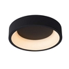 Lucide Talowe 30 Halo LED Flush Ceiling Light - Black