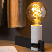 Lucide Tanner Concrete Table Lamp - Black