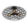 Lucide Wolfram 650 Flush Ceiling Light - Black