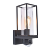 Lutec Flair Outdoor Lantern Wall Light with WIFI Security Camera with PIR Sensor - Matt Black