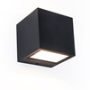 Lutec Gemini Cube LED Outdoor Up & Down Wall Light - Matt Black