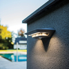 Lutec Ghost LED Solar Wall Light with PIR Sensor - Silver