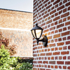 Lutec Unite LED Wall Light with PIR Sensor - Black