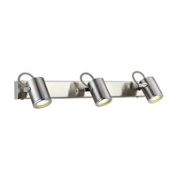 Lux 3 Light LED Spotlight Plate - Steel