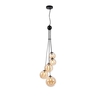 Mac 5 Light Cluster Ceiling Pendant - Satin Black