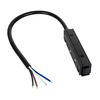 Magnetic Track 20mm Connector with Cable for External Power Supply - Black