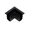 Magnetic Track 20mm Recessed L Horizontal Connector - Black