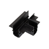 Magnetic Track 20mm Recessed T Horizontal Connector - Black