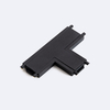 Magnetic Track 25mm Surface T Horizontal Connector - Black