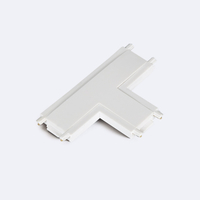 Magnetic Track 25mm Surface T Horizontal Connector - White
