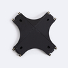 Magnetic Track 25mm Surface X Horizontal Connector - Black