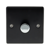 Matt Black Low Profile 1 Gang 2 Way Dimmer Switch