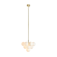 Merlot 13 Light Ceiling Pendant - Gold & White
