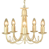 Minster 6 Light Dual Mount - Ivory/Gold