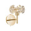 Monte Carlo 1 Light Adjustable Switched Wall Light With French Gold And Crystal Shade