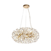 Monte Carlo 12 Light Crystal Ceiling Fitting in French Gold Finish