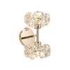 Monte Carlo Twin Switched Up & Down Wall Light With French Gold And Crystal Shade