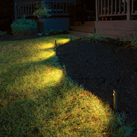 Mr Beams Battery Operated LED Compact Outdoor Path Lights with PIR sensor - Set of 2 - Dark Brown