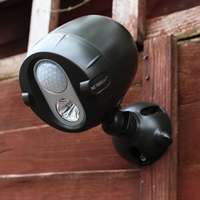 Mr Beams Battery Operated LED NetBright Outdoor Spotlight with PIR sensor - Set of 2 - Dark Brown