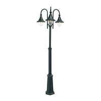 Norlys Firenze Triple Lamp Post - Black