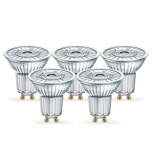 Osram 2.6W Warm White LED GU10 Bulb - Medium Beam - Pack of 5