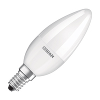 Osram 6W Warm White Dimmable LED Frosted Candle Bulb - Small Screw Cap