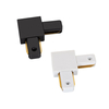 PC Single Circuit Track L Shaped Connector - Black