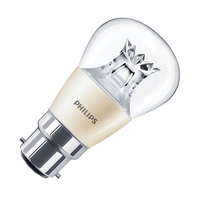 Philips 6W Warm White DimTone LED Golf Ball Bulb - Bayonet Cap