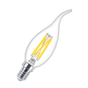 Philips Master Value 3.4W Warm White LED Dimtone Decorative Filament Flame Tip Candle Bulb - Small Screw Cap