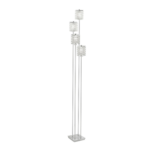 Pyton 4 Light Crystal Floor Lamp