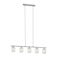 Pyton 5 Light Crystal Pendant