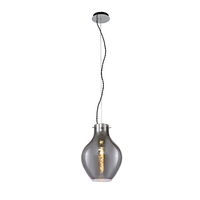Reagan Ceiling Pendant Light - Polished Chrome,  Smoked