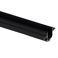 Recessed Profile for 1m Super Slim Surface 48V Magnetic Track 25mm - Black