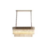 Reed Chandelier - Polished Nickel