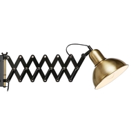 Riggs Wall Light with Plug - Antique Brass