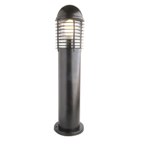 Robus Beacon Outdoor Short Bollard Light with Microwave Movement Sensor - Black