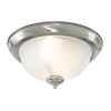 Searchlight American Diner Flush Ceiling Light - Satin Chrome