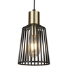 Searchlight Bird Cage Ceiling Pendant - Matt Black & Gold