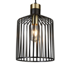 Searchlight Bird Cage Frame Ceiling Pendant Light - Black