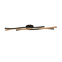 Searchlight Bloom LED Flush Ceiling Light - Black