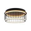 Searchlight Circolo LED Flush Ceiling Light - Black