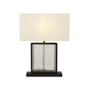 Searchlight Clarendon Table Lamp - Matt Black & White