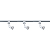 Searchlight Cylindrical Spotlight Head Track Kit - Silver