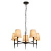Searchlight Gothic 5 Light Chandelier - Black