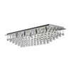 Searchlight Hanna Large Flush Ceiling Light - Crystal Drops