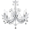 Searchlight Lafayette 5 Light Chandelier - Chrome