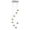 Searchlight Marbles 8 Light LED Cascade Ceiling Pendant - Chrome