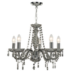 Searchlight Marie Therese 5 Light Chandelier - Smoked Grey