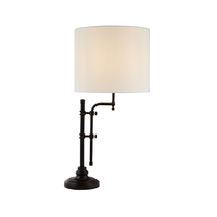 Searchlight Munich Adjustable Table Light - Matt Black